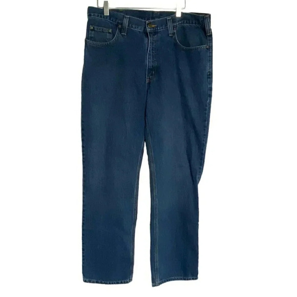 Carhartt Relaxed Fit 36x32 blue jeans Workwear‎ Campcore Cabincore - Picture 1 of 5